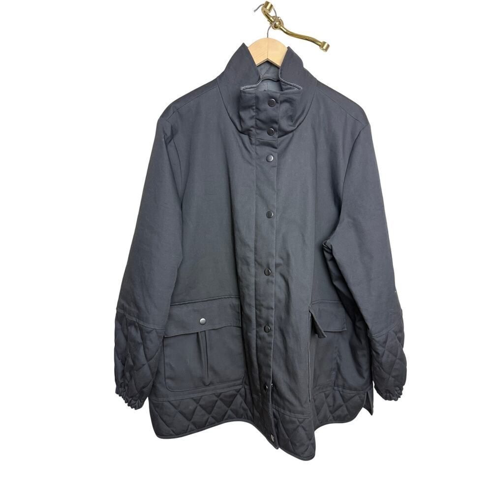 Poetry Padded Utility Style Heavy Cotton Coat Jacket Women's Sz. Uk 20 (Us 16)
